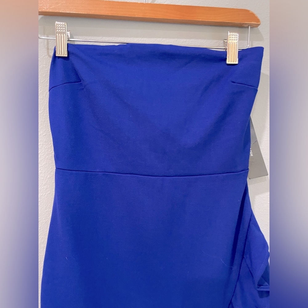 Lulus Cobalt Blue Strapless Bodycon Dress (S) - NWT - Picture 7 of 12